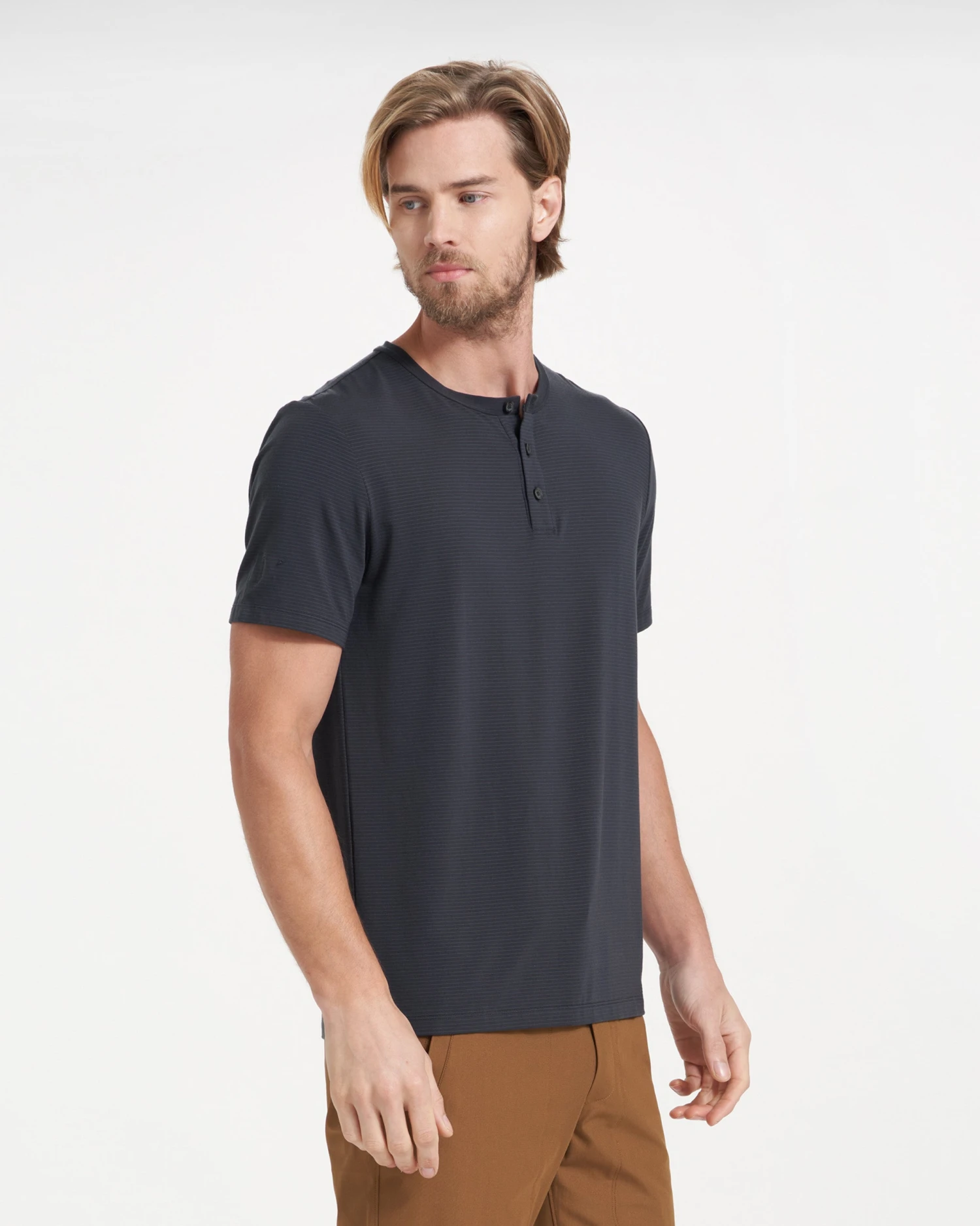Linear Henley | Black 2 Linear Henley | Black - Image 2