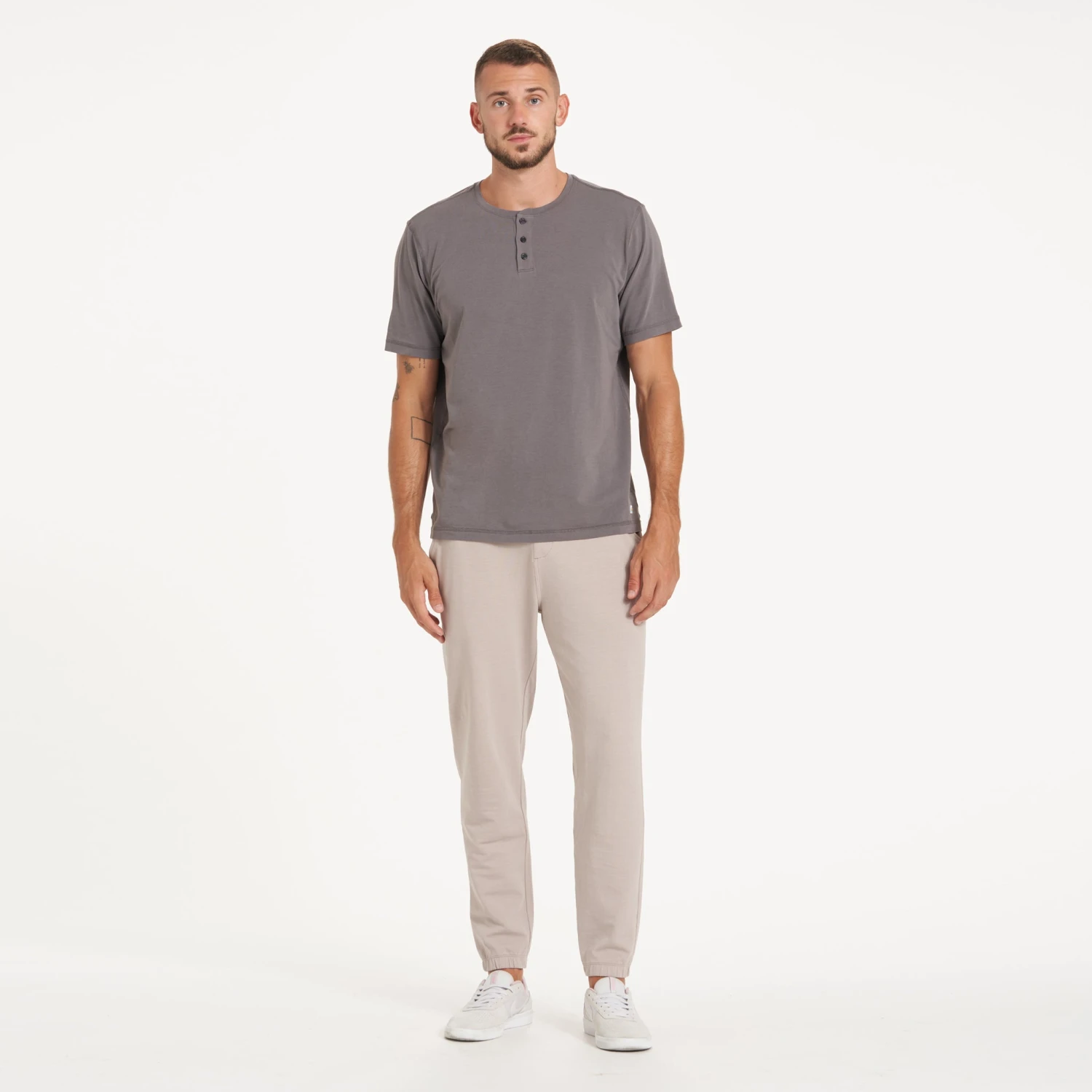 Short-Sleeve Ever Henley | Smoke 6 Short-Sleeve Ever Henley | Smoke - Image 6