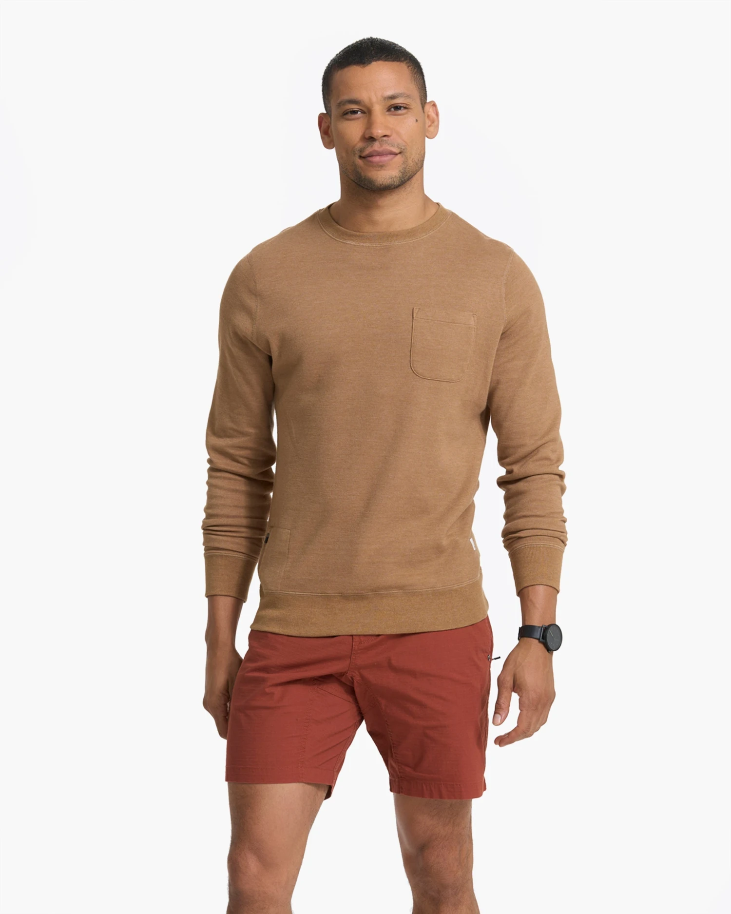 Jeffreys Pullover | Camel Heather 2 Jeffreys Pullover | Camel Heather - Image 2
