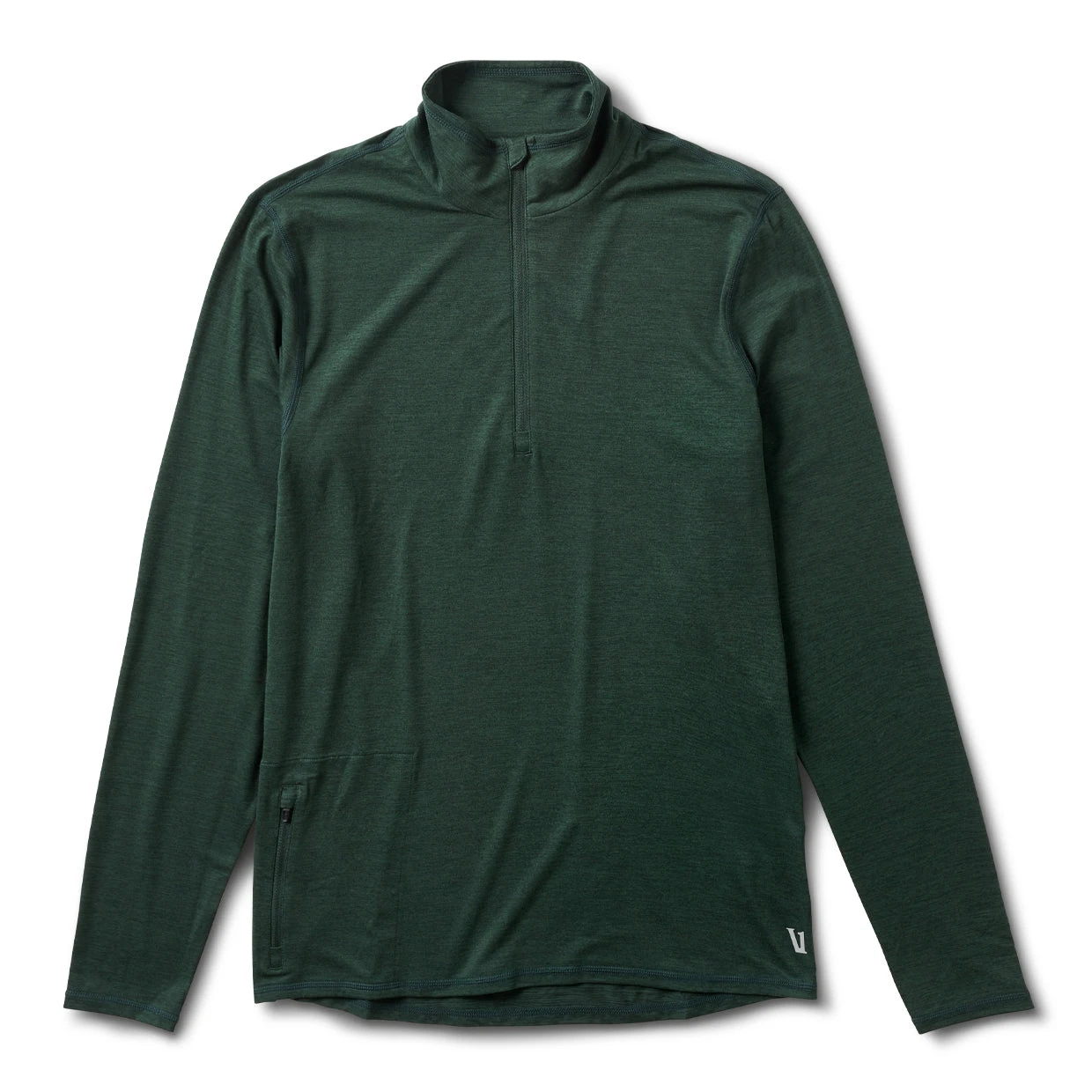 Ease Performance Half Zip | Blackened Green Heather 1 Ease Performance Half Zip | Blackened Green Heather