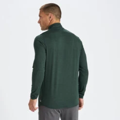 Ease Performance Half Zip | Blackened Green Heather 7 Ease Performance Half Zip | Blackened Green Heather -Eminem Style V221HBG 2