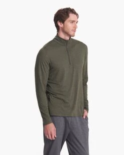 Ease Performance Half Zip | Forest Heather 8 Ease Performance Half Zip | Forest Heather -Eminem Style V221HFO FA22 M ECOMM DETAIL 2692 1x1 c7966191 dcbd 427b b2ef dc7446875dbb