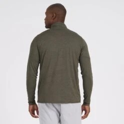 Ease Performance Half Zip | Oregano Heather -Eminem Style V221HOR 3