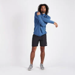 Ease Performance Half Zip | Sea Heather -Eminem Style V221HSE 1