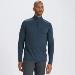 Ease Performance Half Zip | Indigo Heather 7 Ease Performance Half Zip | Indigo Heather -Eminem Style V221HTI 2