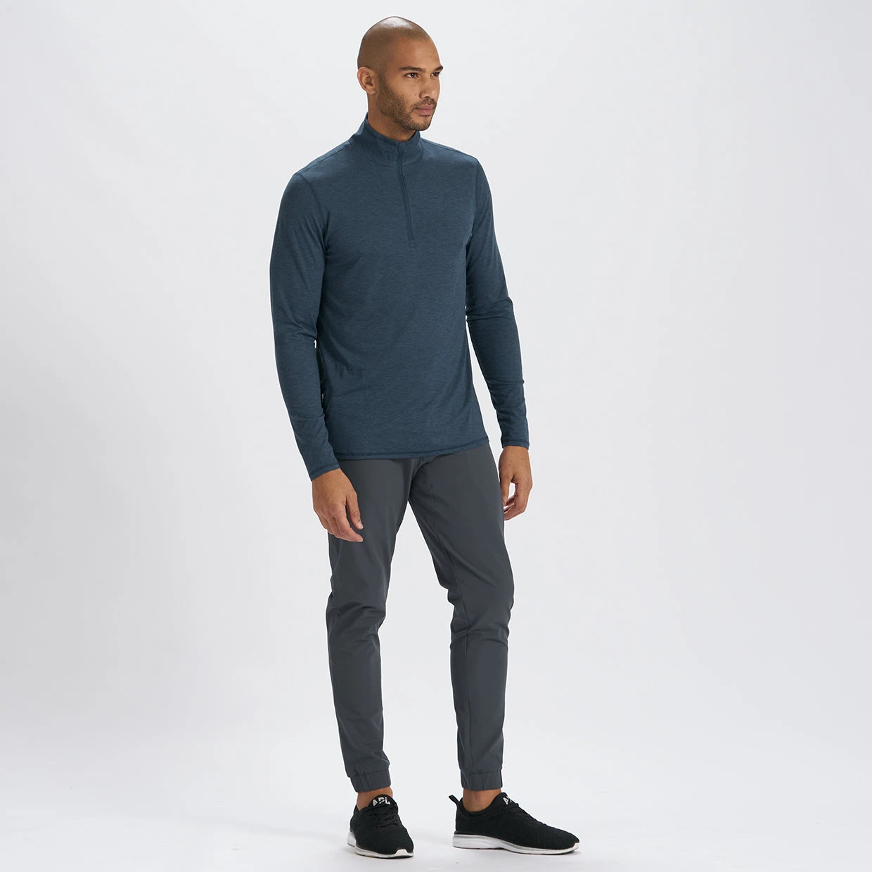 Ease Performance Half Zip | Indigo Heather 5 Ease Performance Half Zip | Indigo Heather - Image 5