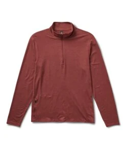 Ease Performance Half Zip | Currant Heather