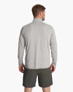 Ease Performance Half Zip | Light Heather Grey -Eminem Style V221LHG 6