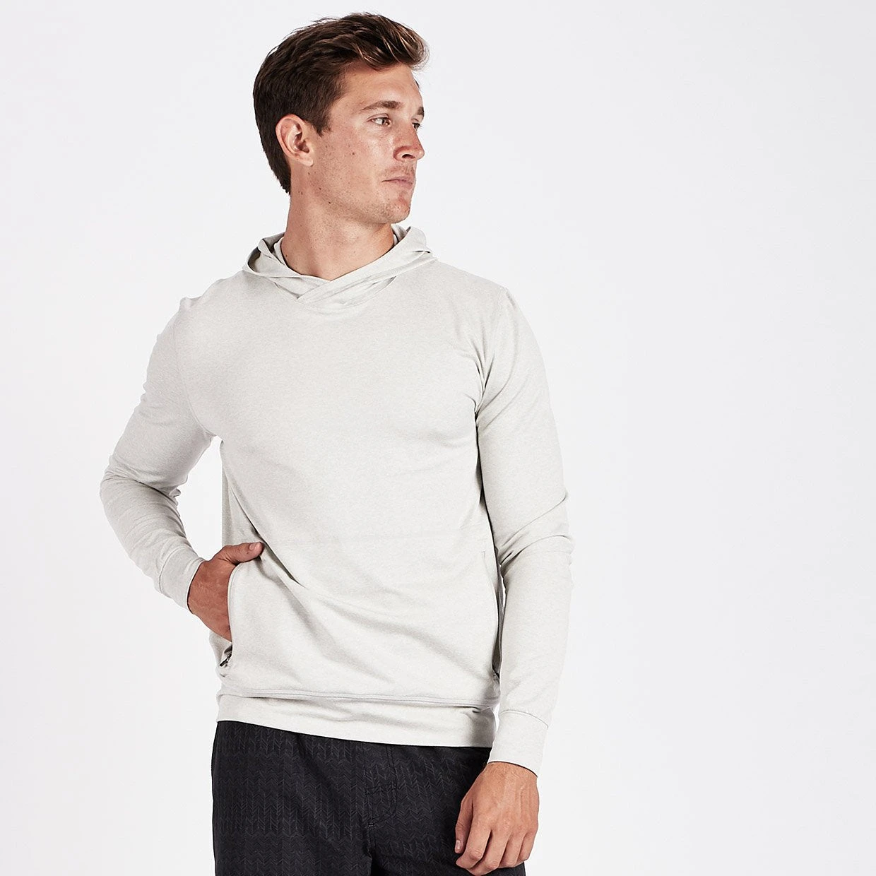 Ponto Performance Pullover | Dove Grey Heather 2 Ponto Performance Pullover | Dove Grey Heather - Image 2