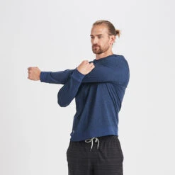 Ponto Performance Crew | Navy Heather -Eminem Style V224HNV 3 update