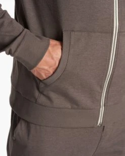 Coronado Hoodie | Cocoa Heather -Eminem Style V243COH FA23 M ECOMM fleece DETAIL 8