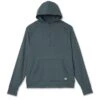 Ponto Performance Half Zip Hoodie | Lake Heather