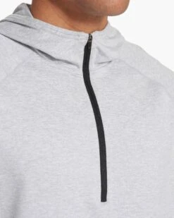 Ponto Performance Half Zip Hoodie | Platinum Heather -Eminem Style V244HPT SP21 M ECOMM TOP 0073