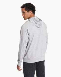 Ponto Performance Half Zip Hoodie | Platinum Heather -Eminem Style V244HPT SP21 M ECOMM TOP 0087