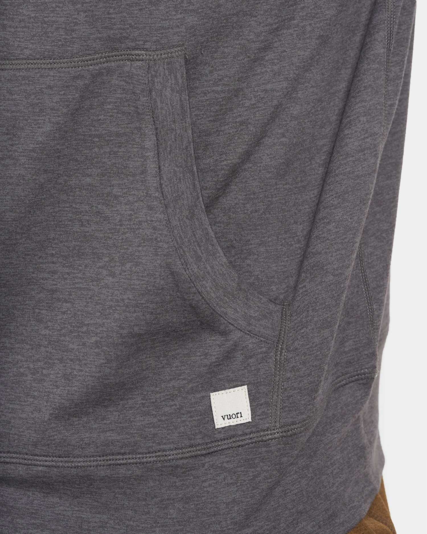 Ponto Performance Half Zip Hoodie | Smoke Heather 5 Ponto Performance Half Zip Hoodie | Smoke Heather - Image 5