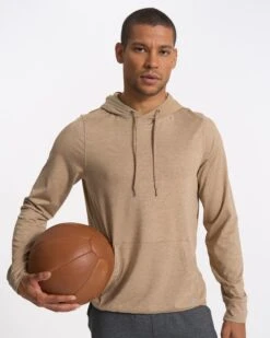 Sunday Element Hoodie | Camel Heather -Eminem Style V264CMH SP23 M ECOMM FLEECE DETAIL 3952 1x1 bbe33174 6ca1 4b3b 9c02 9d53624ac879