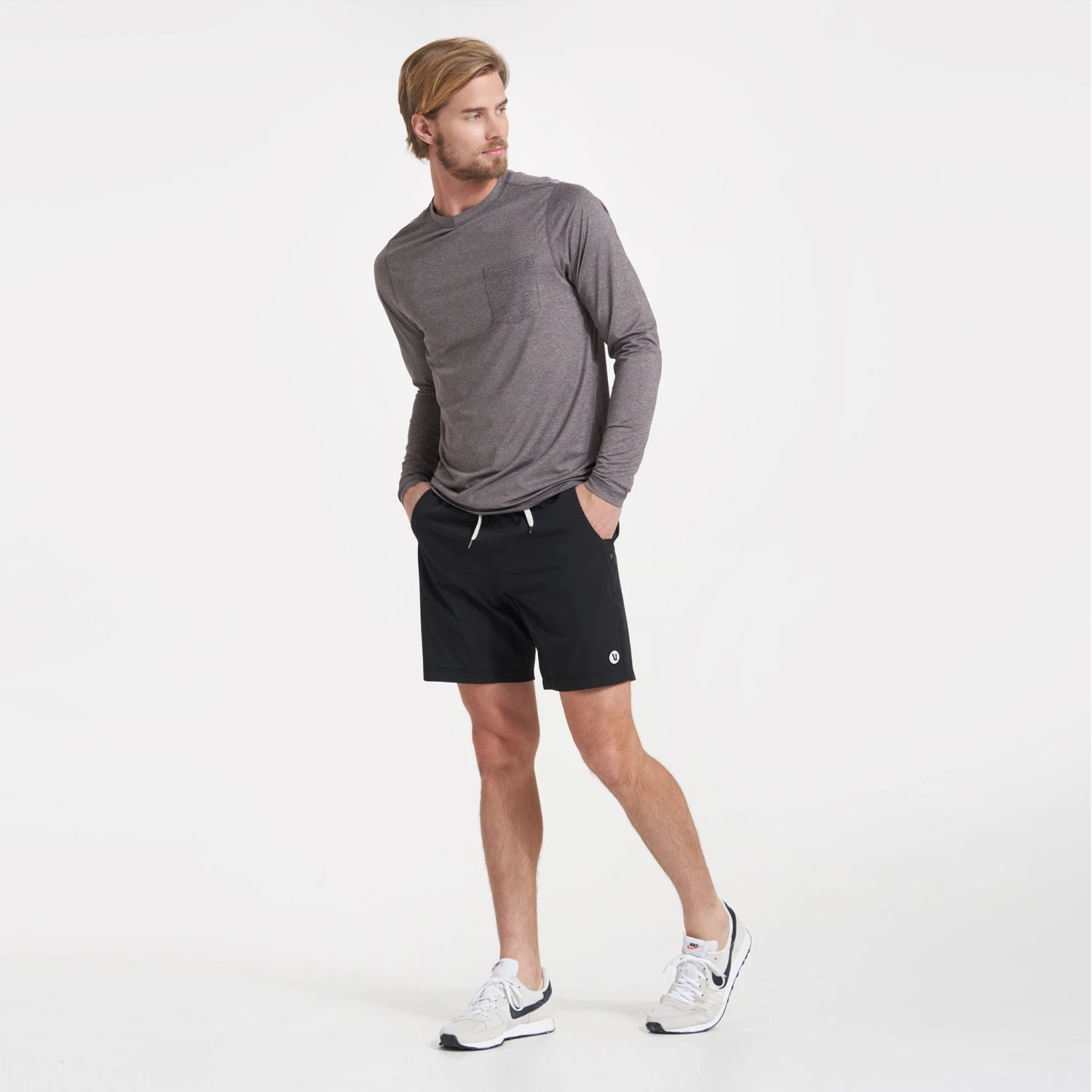 Long-Sleeve Tradewind Performance Tee | Quartz Heather 4 Long-Sleeve Tradewind Performance Tee | Quartz Heather - Image 4