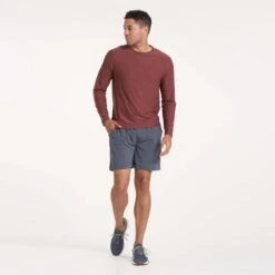 Long-Sleeve Strato Tech Tee | Cedar Heather -Eminem Style V382AZR 0410