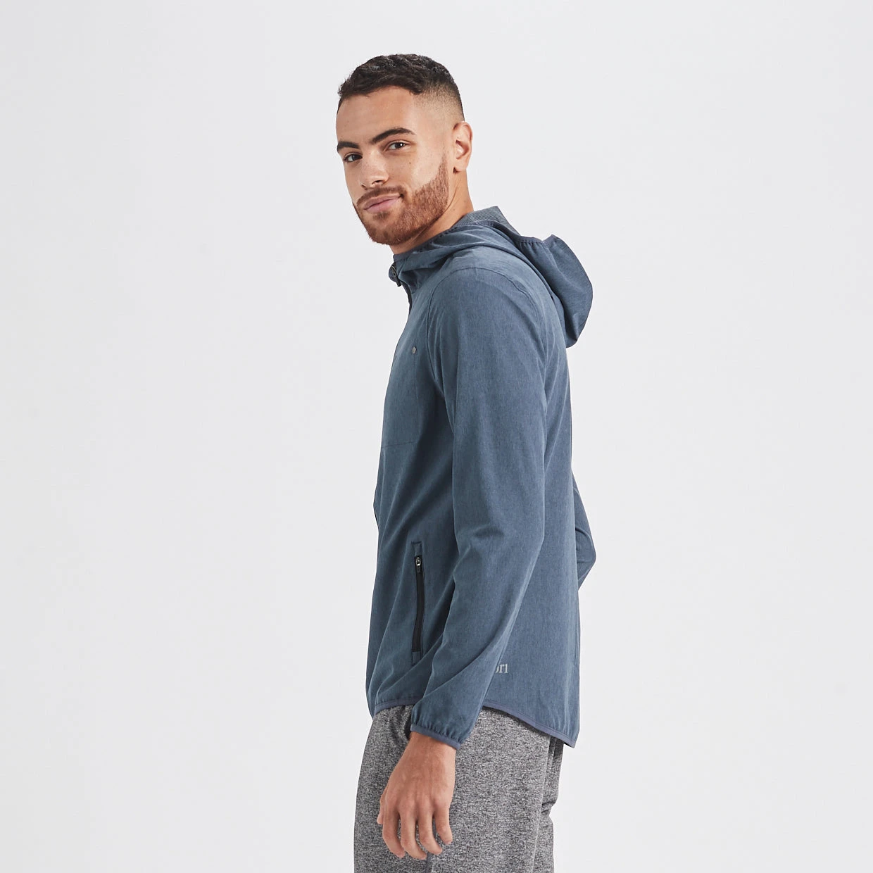 Outdoor Trainer Shell | Azure Linen Texture 3 Outdoor Trainer Shell | Azure Linen Texture - Image 3