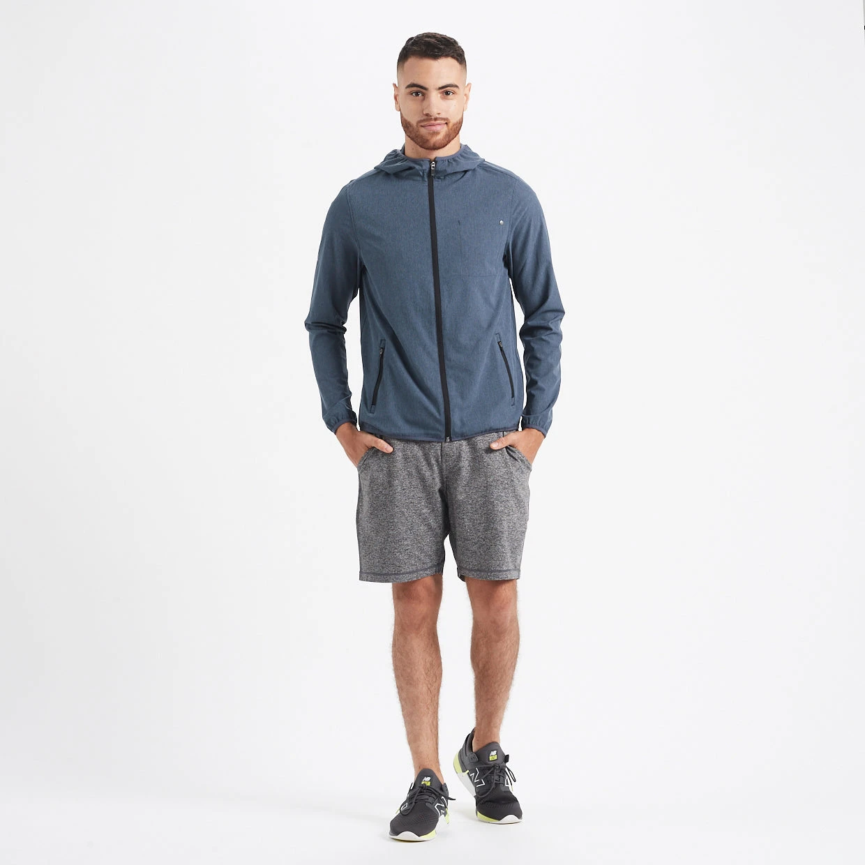 Outdoor Trainer Shell | Azure Linen Texture 5 Outdoor Trainer Shell | Azure Linen Texture - Image 5