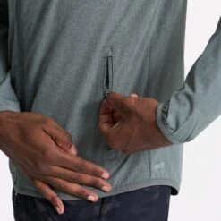 Outdoor Trainer Shell | Dusty Pine Linen Texture -Eminem Style V512DPL 01981