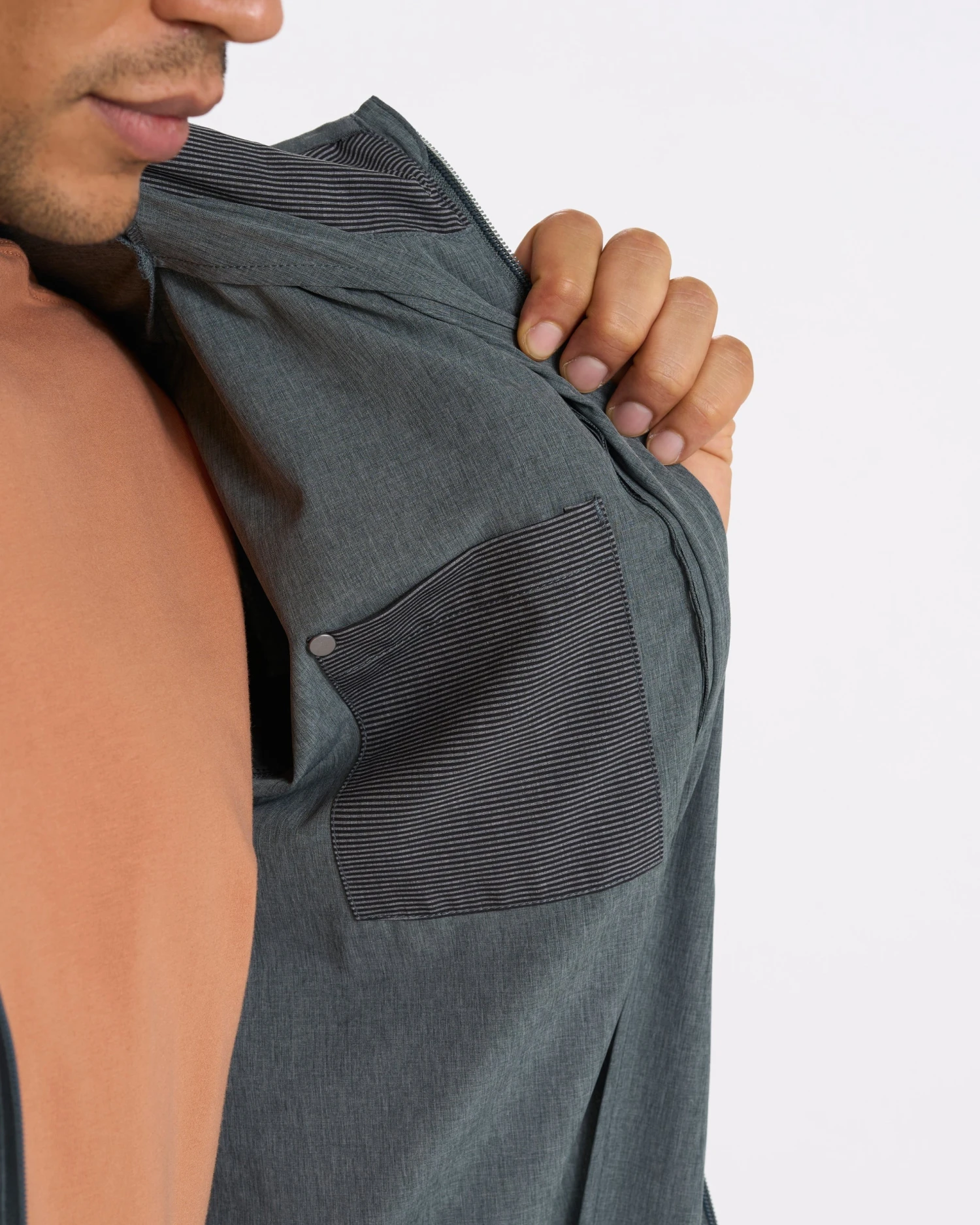 Outdoor Trainer Shell | Smoked Beryl Linen Texture 8 Outdoor Trainer Shell | Smoked Beryl Linen Texture - Image 8