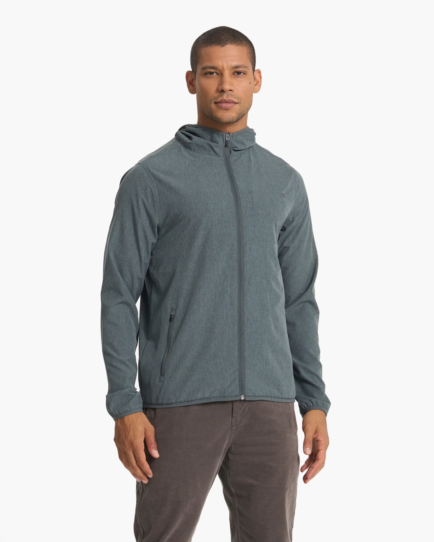 Outdoor Trainer Shell | Smoked Beryl Linen Texture 2 Outdoor Trainer Shell | Smoked Beryl Linen Texture - Image 2