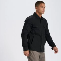 Ripstop Jacket | Black -Eminem Style V527BLK 2