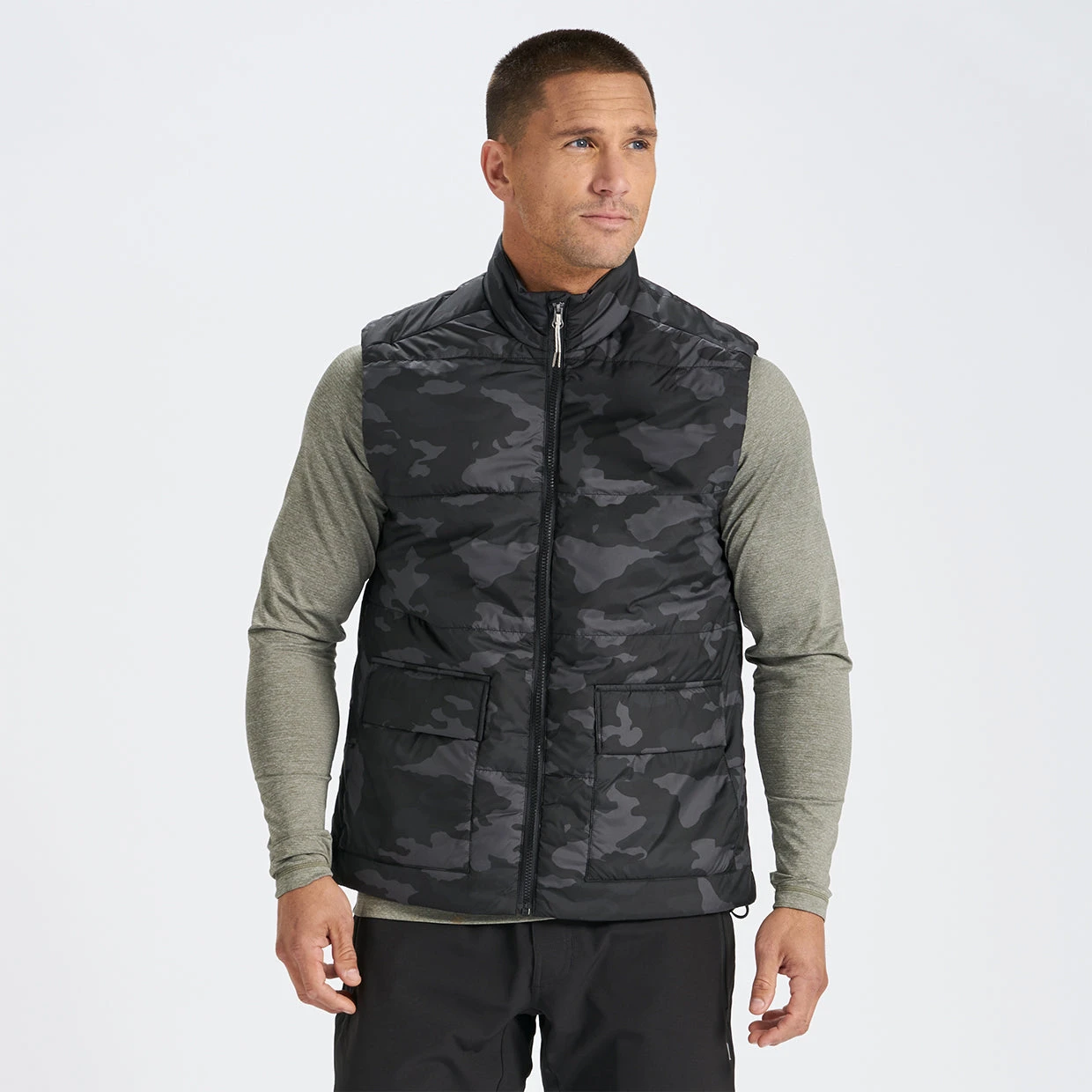 Topanga Insulation Vest | Black Camo 2 Topanga Insulation Vest | Black Camo - Image 2