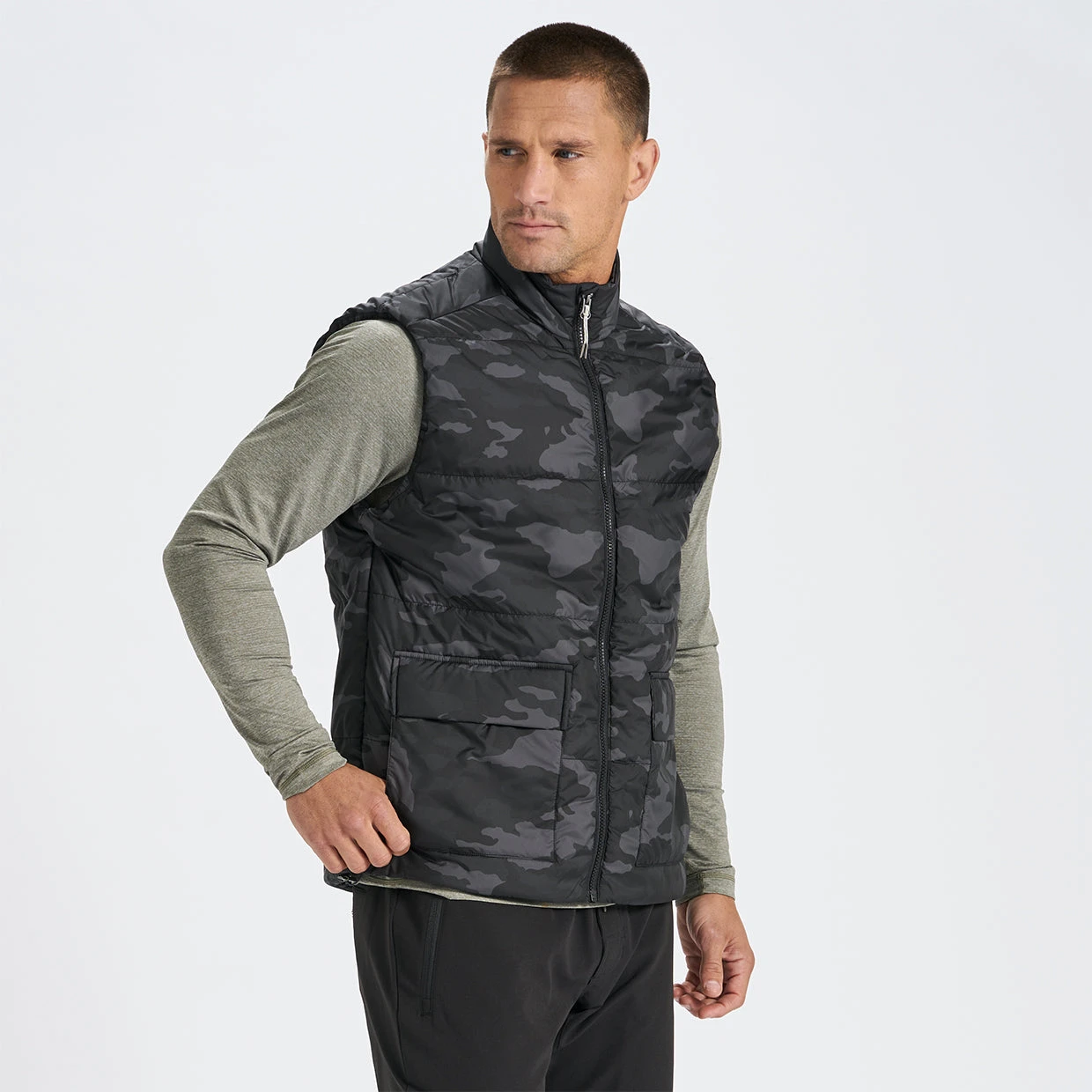 Topanga Insulation Vest | Black Camo 3 Topanga Insulation Vest | Black Camo - Image 3