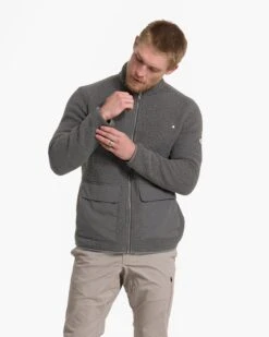 Idyllwild Sherpa Jacket | Charcoal -Eminem Style V543CCL 22FA M ECOMM JACKETS VESTS FRONT TOPS 3 v2