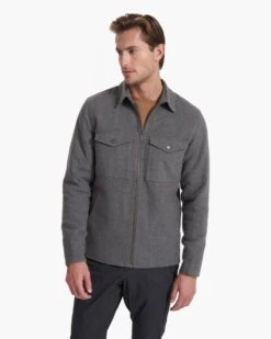 Ridgeline Wool Jacket | Charcoal Heather -Eminem Style V545HCC FA22 M ECOMM 0087