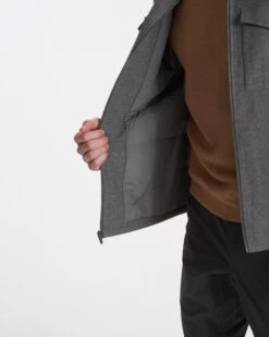 Ridgeline Wool Jacket | Charcoal Heather -Eminem Style V545HCC FA22 M ECOMM 0132 DETAIL